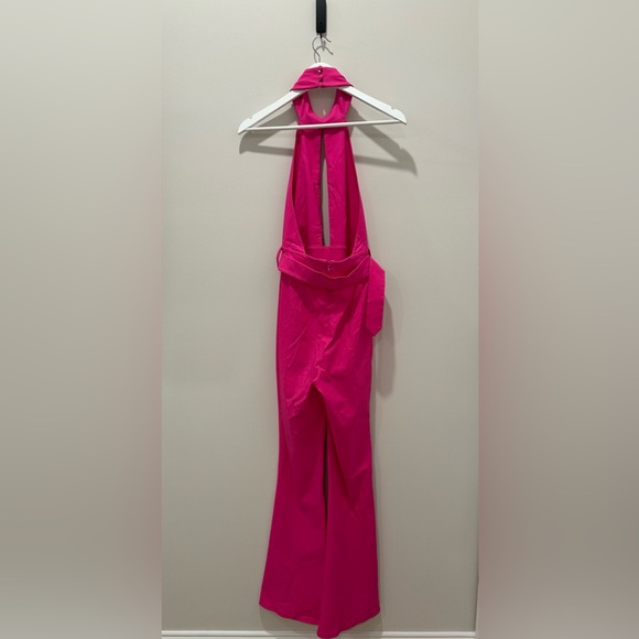 Michael Costello x Revolve Zadie Rodeo Barbie Hot Pink Jumpsuit NYE New Years - Picture 4 of 15
